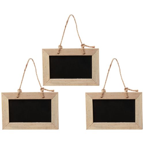 Floristik24 Pizarras para colgar tablero de madera natural 20×15cm 5ud