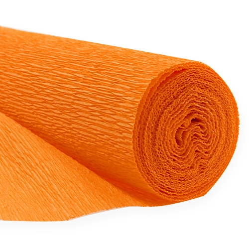 Floreria papel crepe naranja 50x250cm