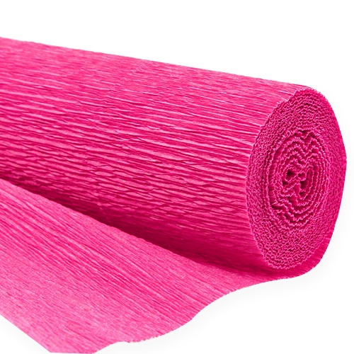 Floristik24 Floreria papel crepe rosa 50x250cm