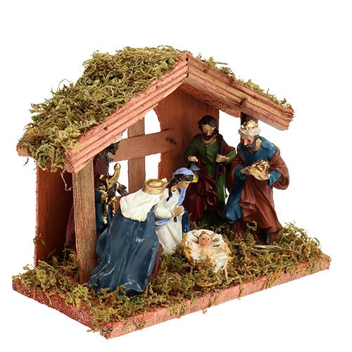 Artículo Belén de Navidad 20cm x 9cm x 14cm
