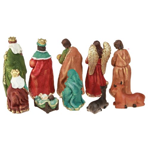 Artículo Set figuras de belén poliresina pintadas a mano 5,5-12cm 10uds