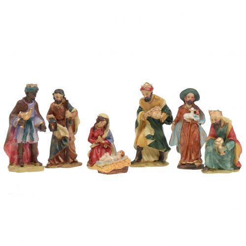 Floristik24 Figuras de belén pintadas a mano 2cm - 9cm 7pcs