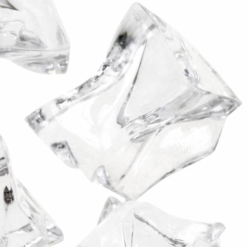 Floristik24 Cubito de hielo decorativo transparente 3cm - 4cm 500g