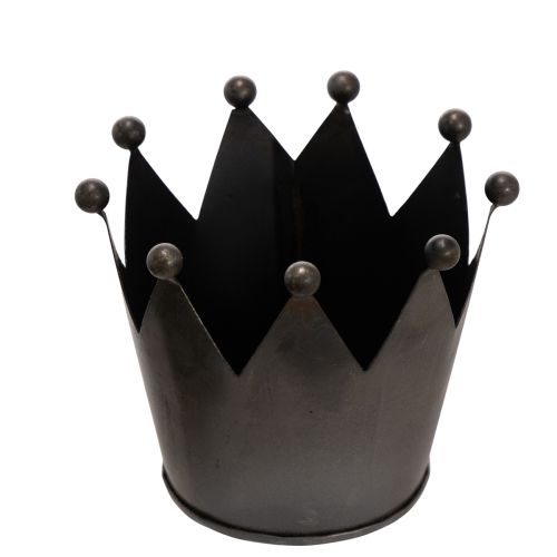 Corona de metal, pequeña corona decorativa para decoración de mesa, 10 cm