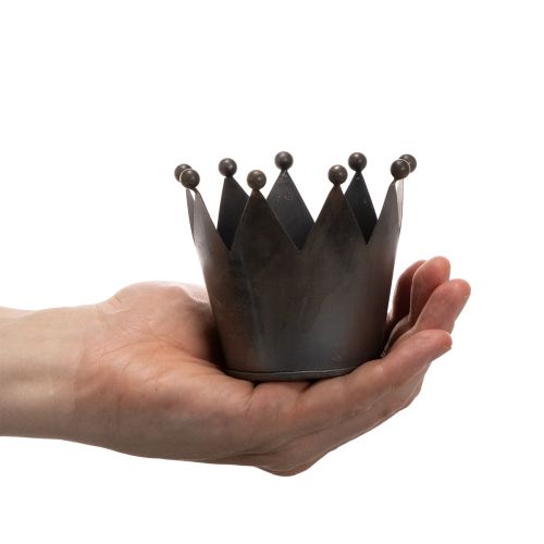Corona de metal, pequeña corona decorativa para decoración de mesa, 10 cm | Floristik24.es