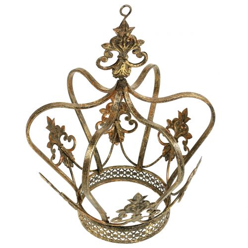 Floristik24 Corona oro antiguo Ø17.5cm H22.5cm