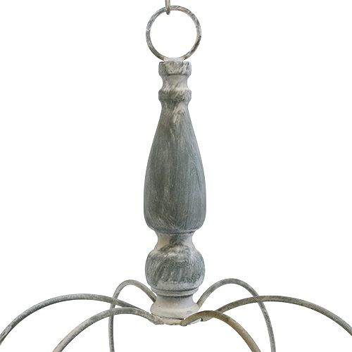 Floristik24 Corona para colgar gris Ø30cm H45,5cm