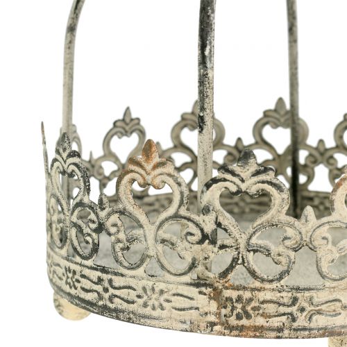 Floristik24 Corona para colgar crema envejecida Ø10,5cm