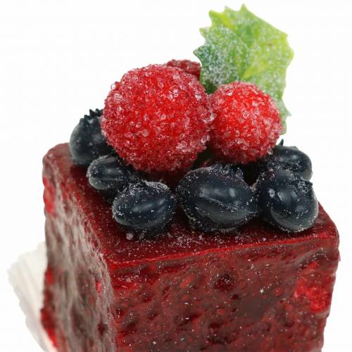 Floristik24 Trozos de tarta artificiales clasificados 4×4cm 5 uds.
