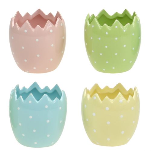 Floristik24 Maceta cáscara de huevo Ø8cm H8,5cm 8pcs