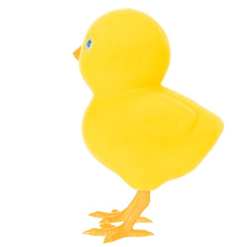 Artículo Decoración de pollito para Pascua, decoración de mesa, decoración reutilizable para salón, 16 cm, 2 piezas