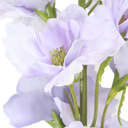 Artículo Flores artificiales Delphinium morado claro en tallo 90cm 2 piezas