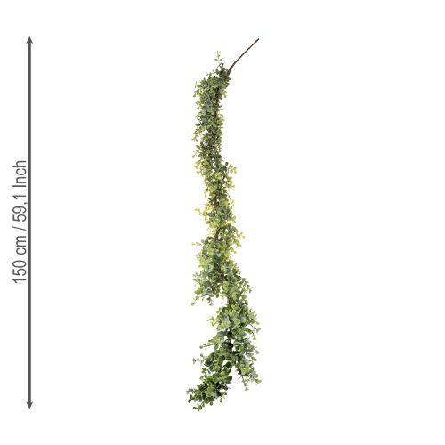 Artículo Guirnalda de eucalipto artificial guirnalda decorativa verde 150cm