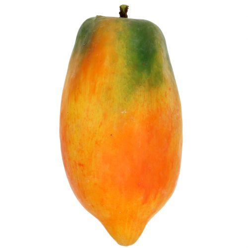 Floristik24 Papaya artificial 13cm y 14cm amarillo, verde 2 piezas