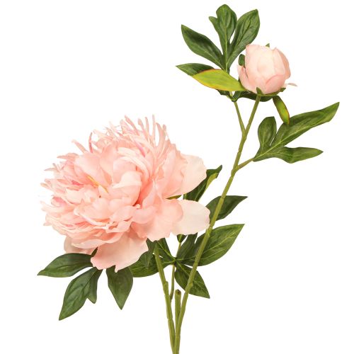 Peonías artificiales Paeonia rosa salmón L60cm 2 piezas