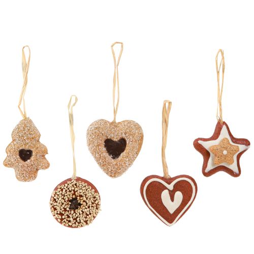 Artículo Colgantes navideños decoración galletas artificiales 4-6cm 12uds