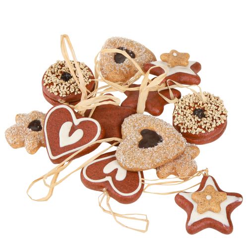 Artículo Colgantes navideños decoración galletas artificiales 4-6cm 12uds