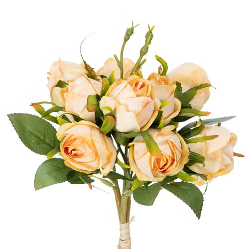 Ramo de rosas artificiales, decoración realista para salas de estar, 31 cm, 3 piezas