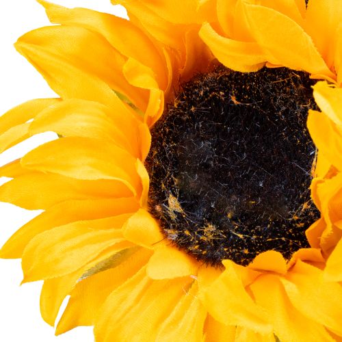 Artículo Girasol Artificial con Hojas Amarillas 58cm 4 uds