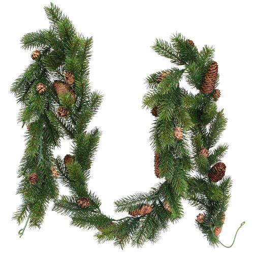 Floristik24 Guirnalda de abeto artificial con piñas Guirnalda navideña 160cm