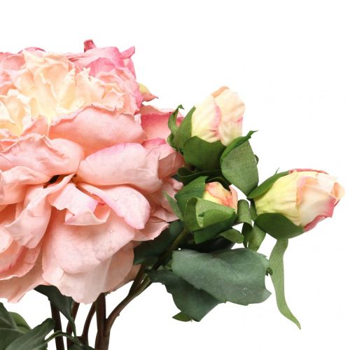 Artículo Rosas artificiales flores y capullos flor artificial rosa 57cm