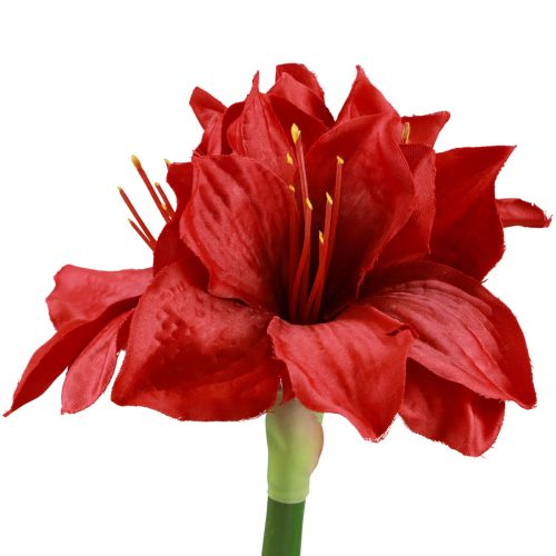 Amarilis Artificial Flores Navideñas Flores Artificiales Rojas L40cm