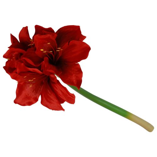 Floristik24 Amarilis Artificial Flores Navideñas Flores Artificiales Rojas L40cm