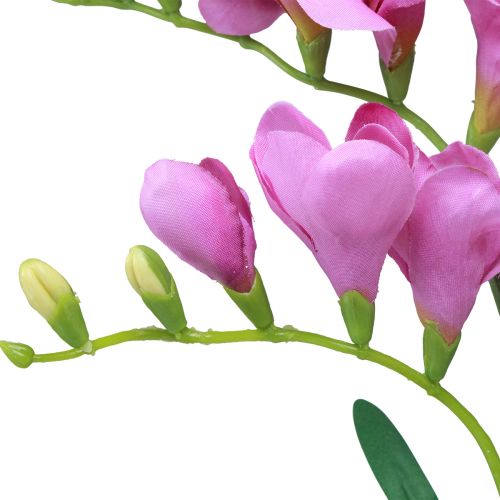 Artículo Flores artificiales de jardín fresia violeta 58cm