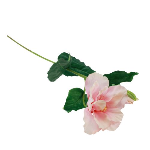Artículo Flores Artificiales Hibisco Rosa 62cm