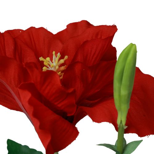 Artículo Flores Artificiales Hibisco Rojo 62cm
