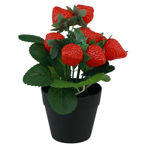 Artículo Planta de fresa artificial en maceta planta artificial 19cm