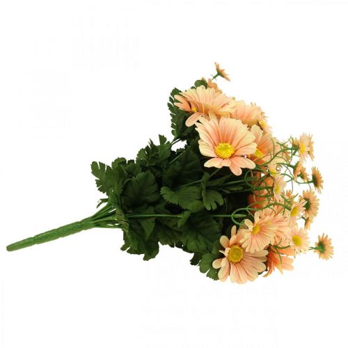 Artículo Margaritas artificiales ramo de flores artificiales naranja melocotón 44cm