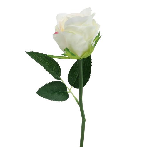 Rosas artificiales en ramo blanco 30cm 8 piezas | Floristik24.es