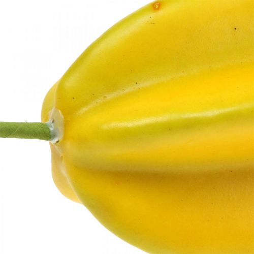 Floristik24 Fruta de estrella artificial fruta decorativa fruta artificial Ø7.5cm 10.5cm