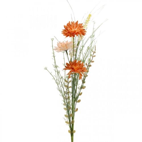 Floristik24 Flores de prado artificiales Flores artificiales de color naranja en la decoración de verano Pick