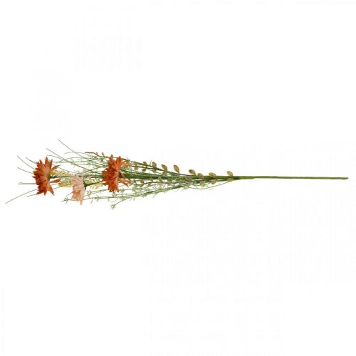 Floristik24 Flores de prado artificiales Flores artificiales de color naranja en la decoración de verano Pick