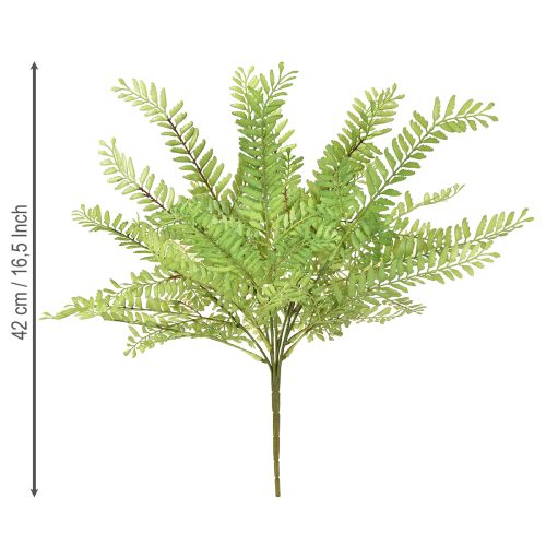 Artículo Decoración de helecho artificial helecho artificial planta artificial verde 42cm