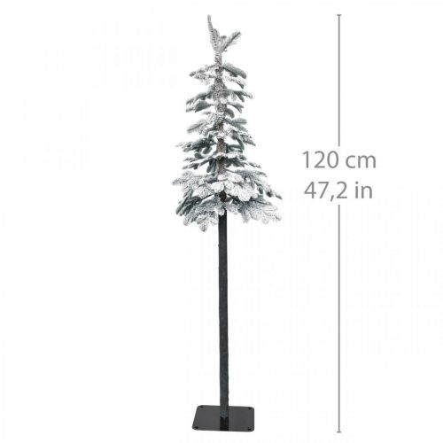 Artículo Árbol de Navidad artificial decoración nevada 120cm