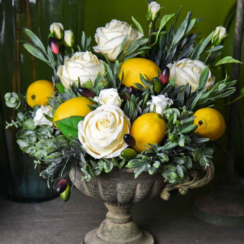 Floristik24 Ramas de eucalipto artificial plantas artificiales verde 34cm 6pcs