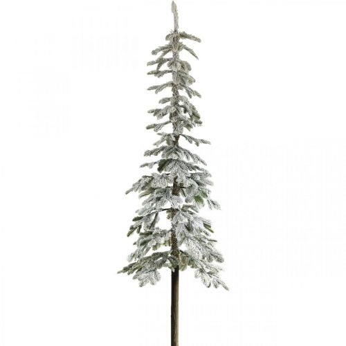 Floristik24 Árbol de Navidad artificial delgado decoración de invierno nevada Al. 180 cm