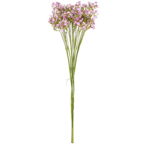Artículo Hierba de yeso gypsophila artificial en violeta L68cm 4 piezas