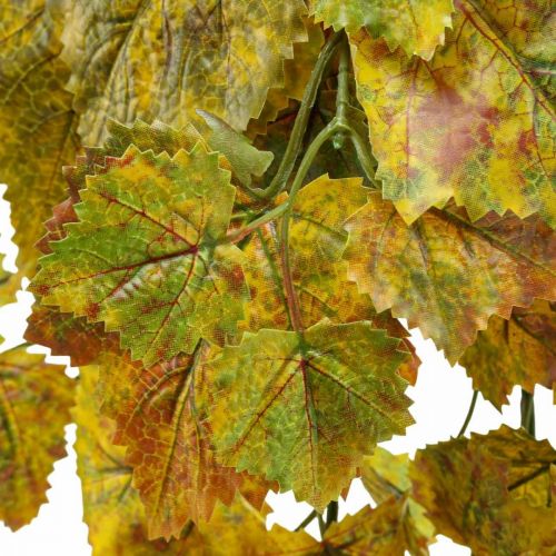 Hojas de parra artificiales amarillo marrón verde ramas colgantes L95cm