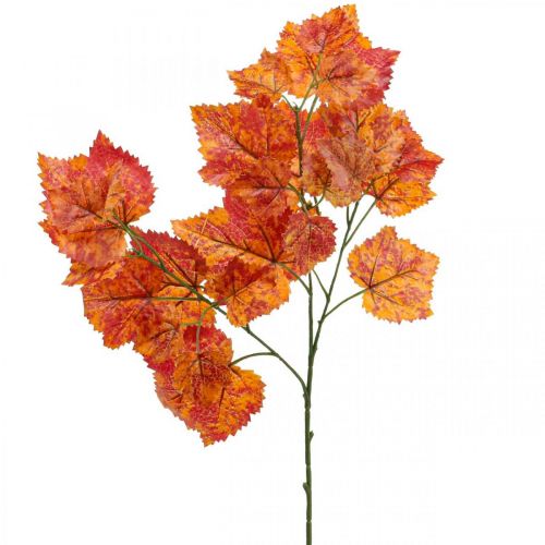 Hojas de vid artificiales Plantas artificiales rojas, naranjas y verdes, 63 cm, 3 unidades