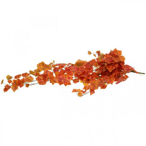 Artículo Hojas de vid artificiales ramas colgantes de color rojo naranja L95cm