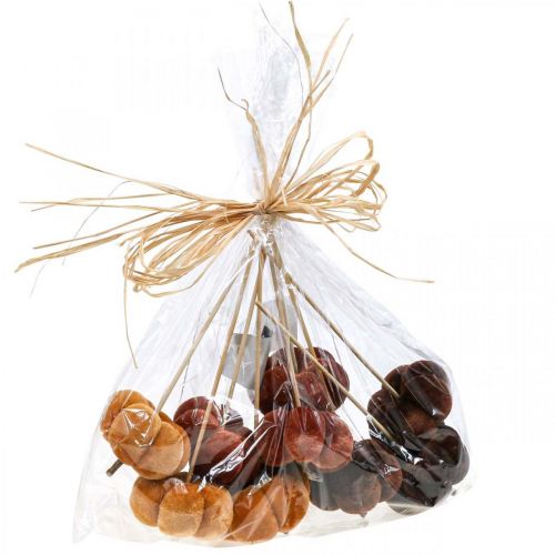 Artículo Tapón decorativo calabaza deco naranja, marrón suave Ø6,5m 9 piezas