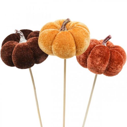 Artículo Tapón decorativo calabaza deco naranja, marrón suave Ø6,5m 9 piezas