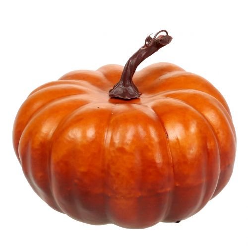 Floristik24 Calabaza naranja artificial 18cm