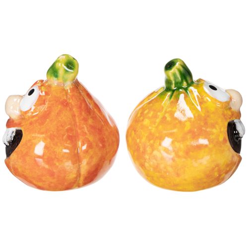 Figura decorativa de calabaza, ideal para decorar en otoño, 6 cm, 2 unidades. | Floristik24.es