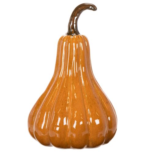 Calabaza de cerámica para decoración de mesa otoñal, 26 cm. | Floristik24.es