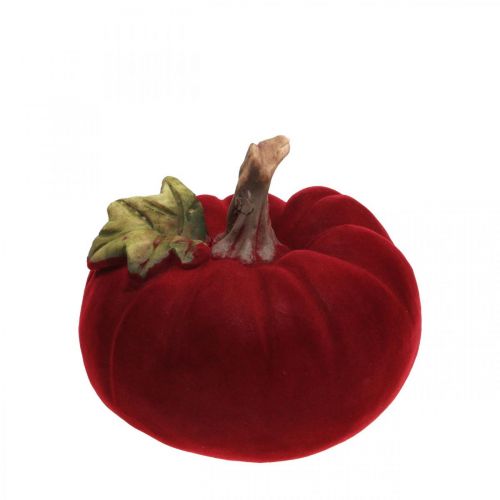 Floristik24 Decoración de otoño rojo calabaza deco polyresin 15 × 12cm